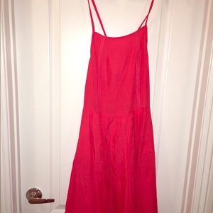 NEW RED SUMMER DRESS WITH CRISSCROSSED BACK